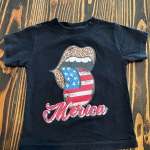 Bella Canvas 3T ‘Merica shirt- Red, White,& Blue